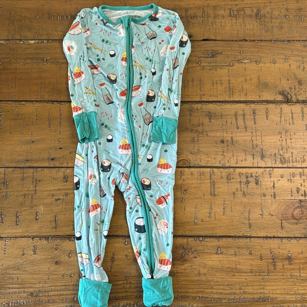 Little Sleepies: Sushi. Size 18-24 Month Zippy.